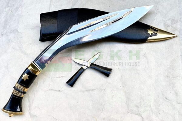 13-inch-Officers-Vintage-Angkhola-Khukuri-British-officers-Kukri-knife-Historic-battle-knife-Reproduction-KUKRI-Pure-handmade-kukri