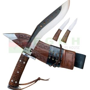 10.5-inch-Blade-Trinity-Service-Best-Working-khukuri-Brown-Sheath-Military-KnivesHandmade-in-Nepal