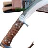 10.5″-Blade-Trinity-Service-Best-Working-Khukuri-Brown-Sheath-Military-KnivesHandmade-In-Nepal