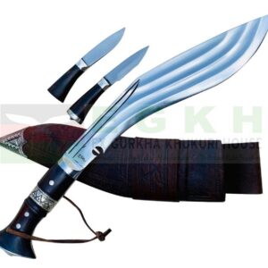 12 inch Tin Chirra (3 Fuller) The Beast Khukuri | Full Tang Wooden Handle Kukri