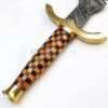 23 inch Custom Handmade Damascus Steel Medieval New Design Hunting Battle Ready Sword