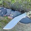 12-Inch-Modern-Kukri-Scourge-Khukuri-Tactical-Knife-Survival-Knife-Oil-tempered-Full-tang-5160-Leaf-spring-Hemp-Micarta-Handle