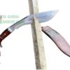 12-inch-Carbon-Steel-Full-Tang-Blade-Survival-Khukuri-Rosewood-Handle-with-Lanyard-Hole-Leather-Sheath