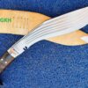 14-inch-Blade-5-Chirra-5-fuller-Khukuri-Dark-Rosewood-Full-tang-handle-white-colored-natural-leather-sheath