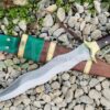 15-Inch-Custom-Handmade-Kukri-Replica-Sword-Full-tang-Leaf-spring-Tempered-Sharpen-Semi-Polished-Ready