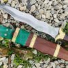 15-Inch-Custom-Handmade-Kukri-Replica-Sword-Full-tang-Leaf-spring-Tempered-Sharpen-Semi-Polished-Ready