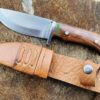 4-inch-Custom-Handmade-Utility-Knife-Fixed-Blade-Hunting-Knive-With-Leather-Sheath-Back-up-Knife-High-Quality-Materials-Beautiful-Knife