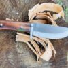 4-inch-Custom-Handmade-Utility-Knife-Fixed-Blade-Hunting-Knive-With-Leather-Sheath-Back-up-Knife-High-Quality-Materials-Beautiful-Knife