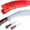 8-inch-Blade-Authentic-Mini-Afghan-Issue-Brown-Sheath-Gripper-Blocker-Handle-Hand-Forged-Blade-Khukri-Kukri