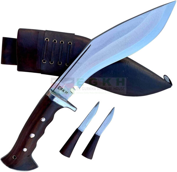 8-INCH-British-Gurkha-Iraqi-Gripper-and-Blocker-Handle-Kukri-Khukuri-Camping-and-Hunting-Knife