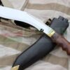 11-Inch-World-War-II-Gripper-Wooden-Handle-Khukuri-Very-Famous-Kukri-of-the-Military-Re-production-of-World-War-II-era-Kukri-Customized-finger-gripper-on-the-handle-Ready-To-Use