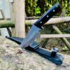 5-inch-Hand-Forged-Full-Tang-Utility-Knife-Horn-Bushcraft-Skinner-Knives-Hunting-knife