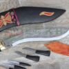 10.5-inch-Ganjawal-Traditional-Khukuri-Very-attractive-khukuri-Himalayan-Kukri-Nepal-Dragon-Engraved-Khukuri-Historical-Khukuri-Brown-Black-Silver