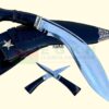 11-inch-BSI-Historical-Khukri-standard-issues-of-British-Army-kukri-Service-No.-1-Khukuri-Knife-Hand-Forged-Blade-in-Nepal-Black-Silver-Gold-Brown