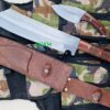 13-inch-Hand-forged-High-carbon-Bush-Craft-Cleaver-Dagger-Sword-Machate-EUKExtra-Utility-Knife-knife-Well-Oil-Tempered-Black-Brown-Silver