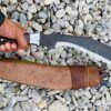 16-Inch-High-Tactical-Battle-Khukuri-Handmade-Kukri-Hand-Forged-Highly-graded-Carbon-Steel-Blade-Full-Tang-Rosewood-Handle