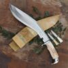 12-inch-Blade-and-Overall-18-Inch-Long-American-Eagle-Full-Angkhola-Traditional-Real-Handmade-Khukuri-Handle-and-Leather-Scabbard