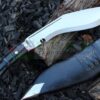 8-inch-Full-Tang-Service-No.-1-Remade-Kukri-Nepali-Army-Issue-Khukuri-Knife-Hand-Forged-Oil-Tempered-Blade-Ready-for-Work-Silver-Black