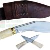 8-inch-Genuine-Army-kukri-authentic-service-no-1-bone-handle-khukuri.-Handmade-by-EGKH-in-Nepal-Silver-Gold-White-Black