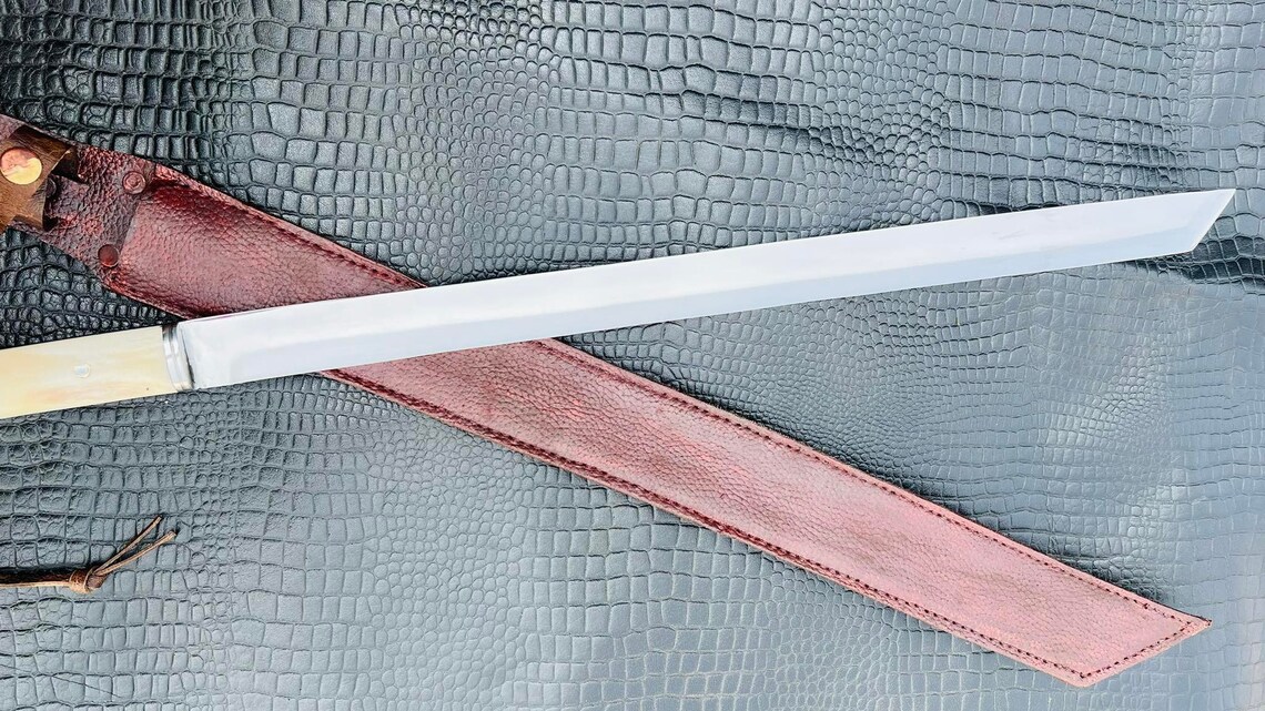 21 inch Yak Bone Handle Tanto Sword