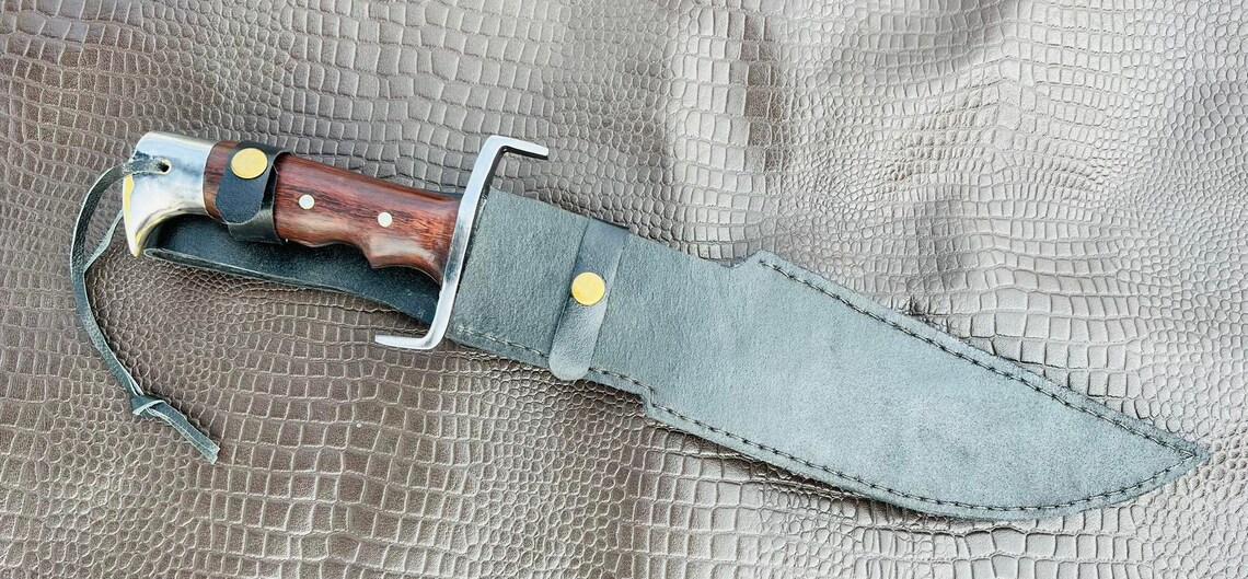 12 inch Eagle Head Bushcraft Full Tang Bowie Knife