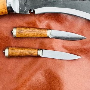 15 inch historic rust free ganjawal kukri karda chakhmakh