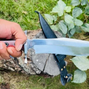 9" Blade Tactical High Carbon Steel Tracker Knife With Sheath