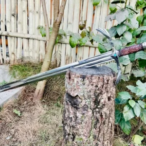 39" Custom Viking Sword - Engraved Handle With Designed Crossguard - Gifts